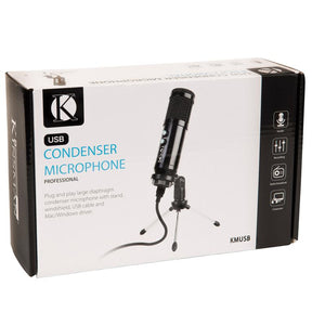Kinsman Condenser Microphone Professional - Plug and Play USB