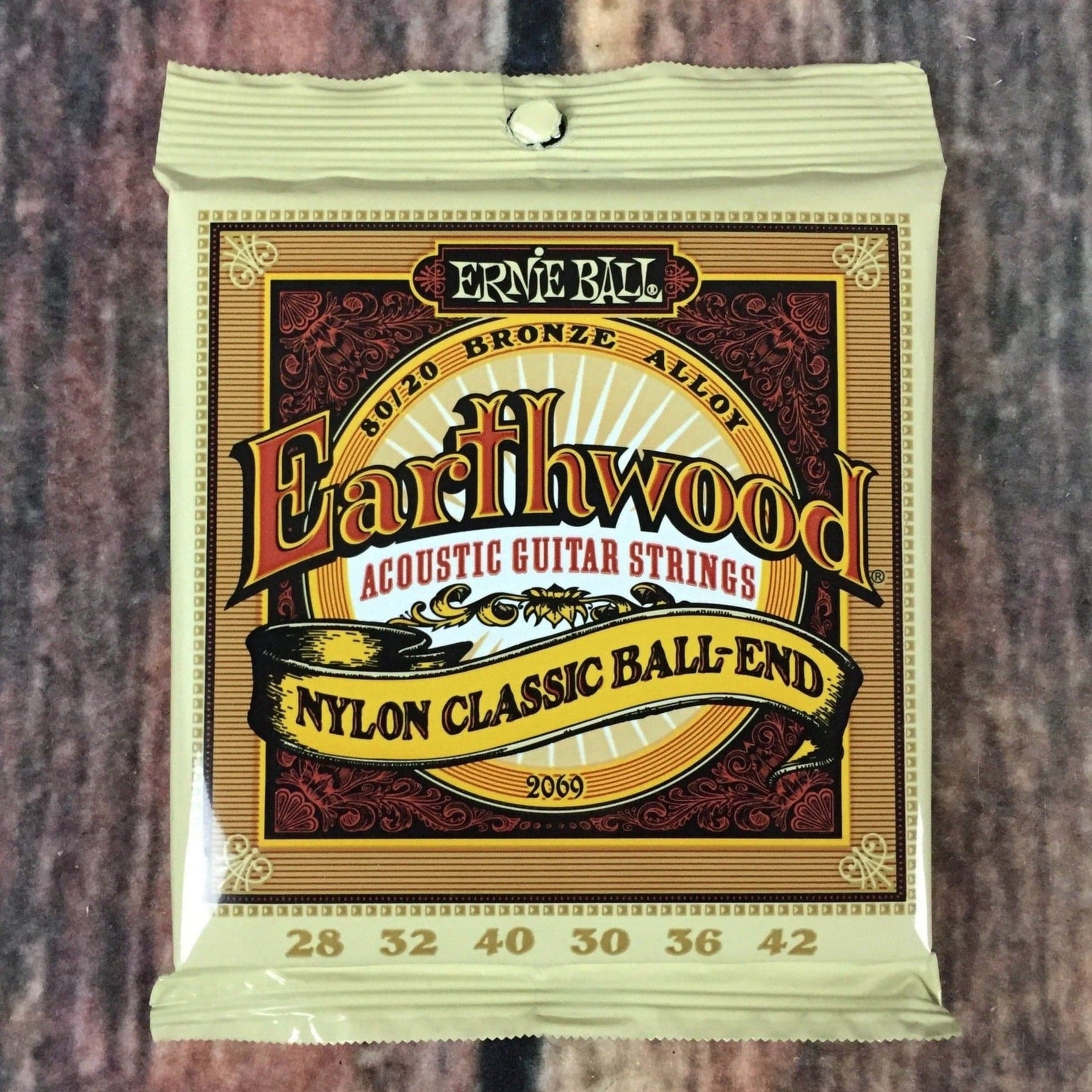 Ernie Ball Earthwood Nylon Classical Guitar Strings - Ball Ends - 28-42