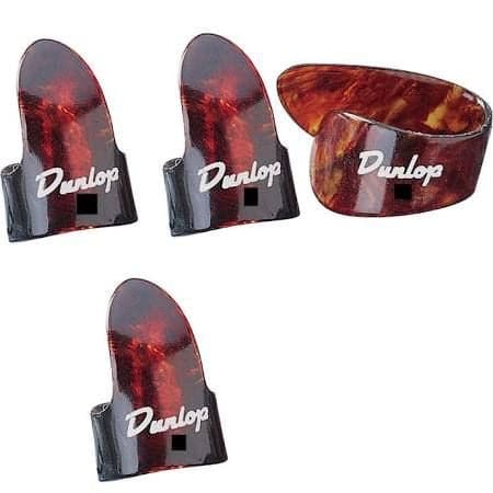 Dunlop Picks Shell Finger and Thumbpick Players Pack - 4 Pack - Large