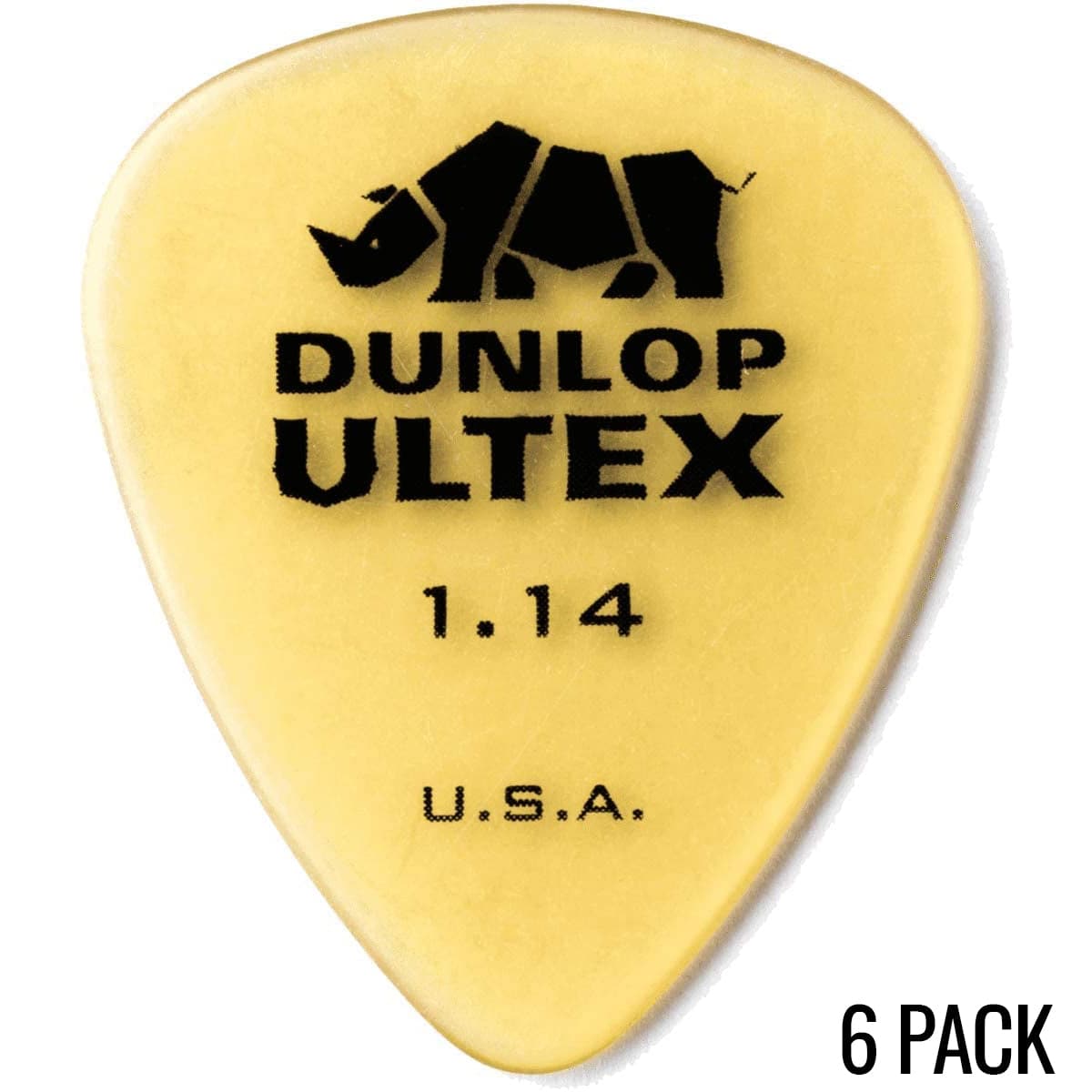 Jim Dunlop Ultex Standard Plectrum Players Pack - 6 Pack - 1.14mm