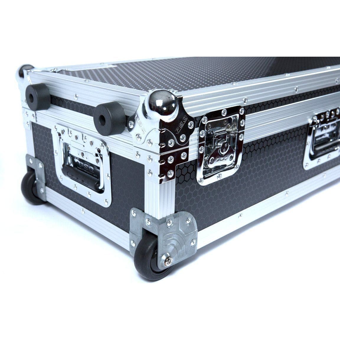 Pedaltrain JR Max Pedalboard with Wheeled Tour Case - Black Honeycomb Finish