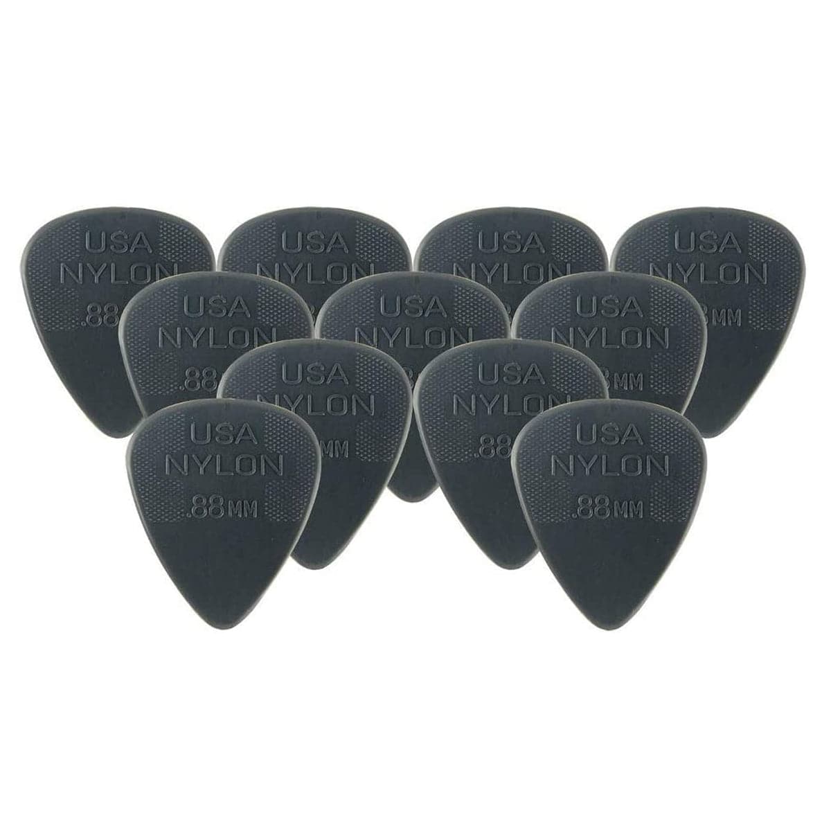 Jim Dunlop Nylon Standard Plectrum Players Pack - 12 Pack - .88 Dark Grey