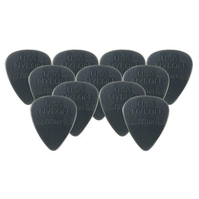 Jim Dunlop Nylon Standard Plectrum Players Pack - 12 Pack - .88 Dark Grey