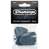 Jim Dunlop Nylon Standard Plectrum Players Pack - 12 Pack - .88 Dark Grey