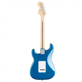 Squier Affinity Stratocaster Electric Guitar Package HSS - Guitar, Amp, Cable, Strap, Picks & Lessons - Lake Placid Blue