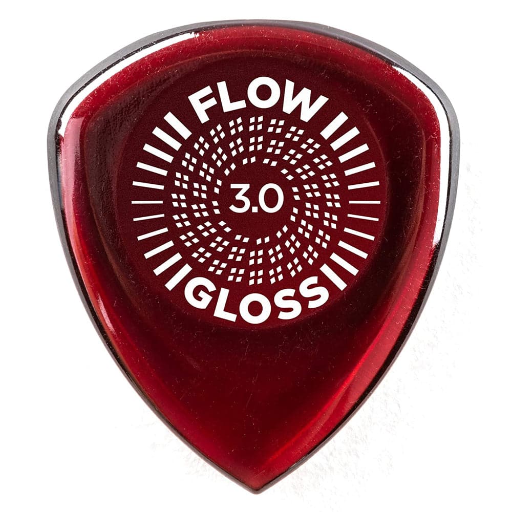 Jim Dunlop Flow Gloss Plectrum Pack - 3 Pack - 3.00mm