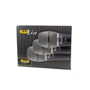 CAD Audio Live D38 Supercardioid Dynamic Vocal Microphone - 3 Pack