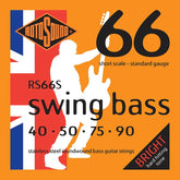 Rotosound RS66S 4 String Swing Bass Standard Stainless Steel Short Scale Strings 40-90