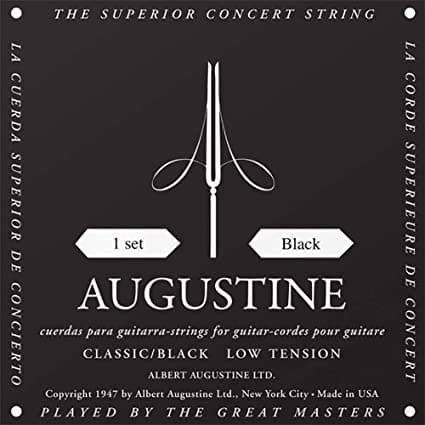 Augustine Classical Guitar Strings Black Label Low Tension