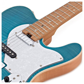 Aria 615 MK2 Nashville Electric Guitar - Turquoise Blue