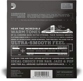 D'Addario ECB81 Chromes Bass Strings Light Long Scale - 45-100