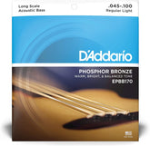D'Addario EPBB170 Phosphor Bronze Acoustic Bass Guitar Strings - Regular Light - 45-100