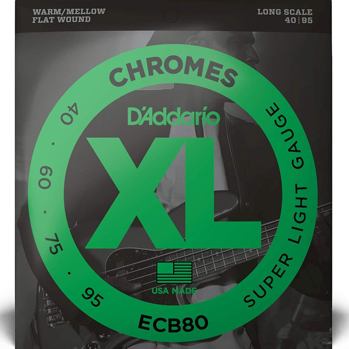 D'Addario ECB80 Chromes Bass Strings Light Long Scale - 40-95