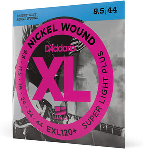 D'Addario EXL120+ XL Electric Guitar Strings - Super Light Plus - 9.5-44