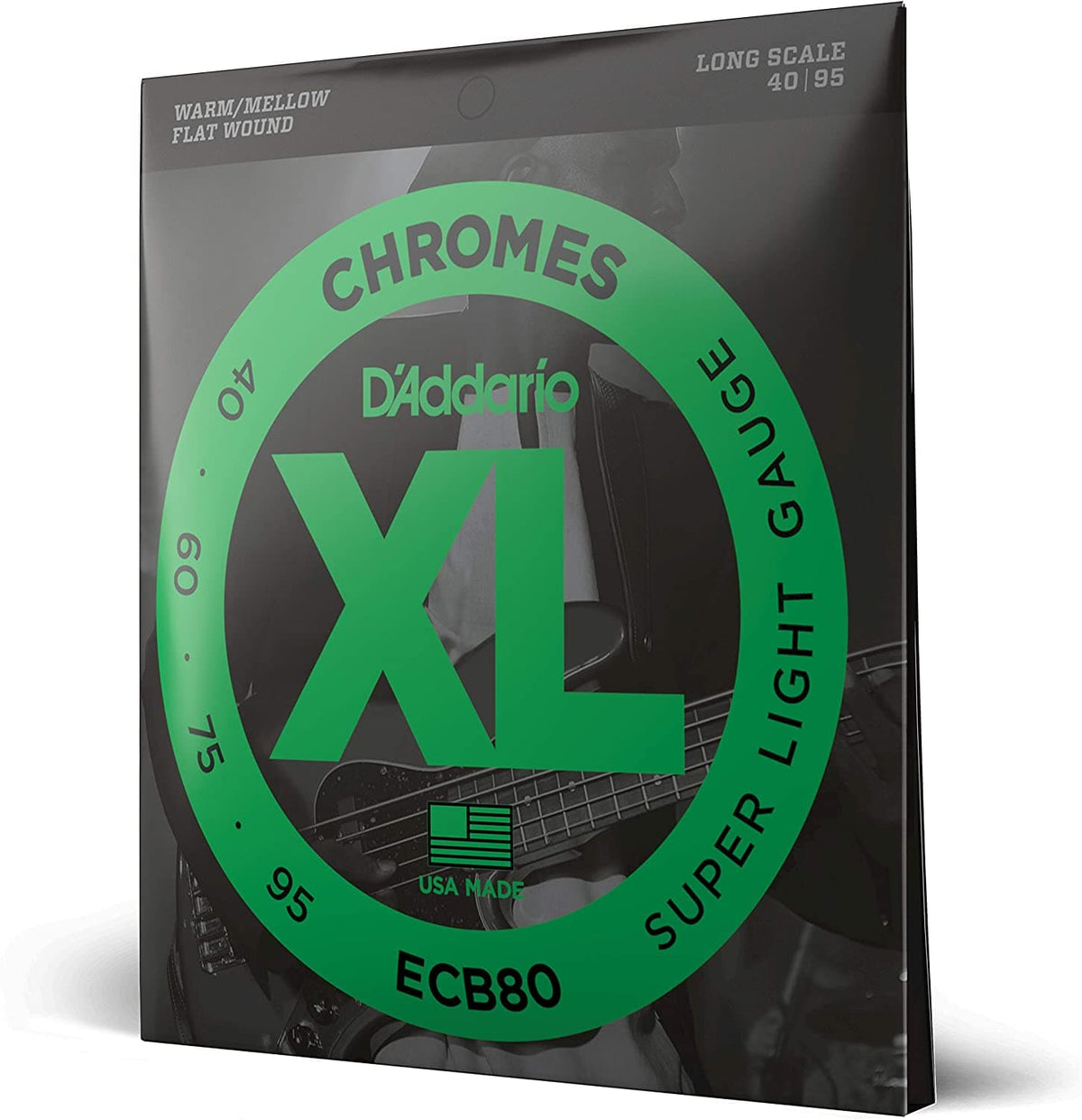 D'Addario ECB80 Chromes Bass Strings Light Long Scale - 40-95