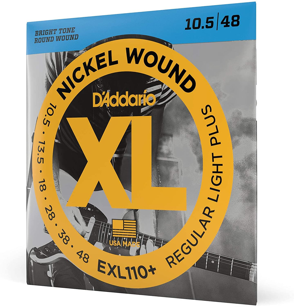 D'Addario EXL110+ XL Electric Guitar Strings - Regular Light Plus - 10.5-48