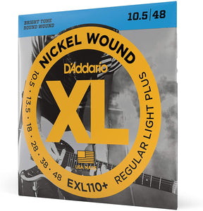 D'Addario EXL110+ XL Electric Guitar Strings - Regular Light Plus - 10.5-48