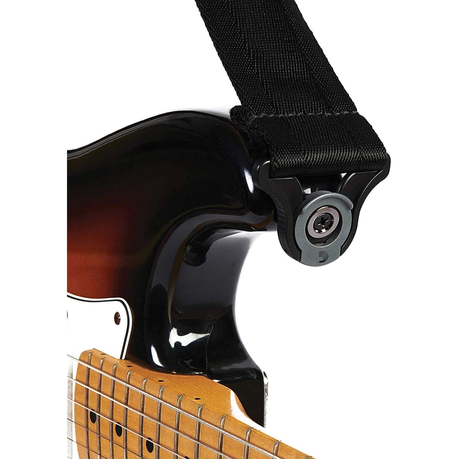 D'Addario 50BAL00 Auto lock Guitar Strap - Black