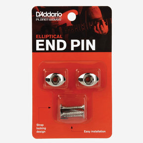 D'Addario Elliptical Strap Buttons - Chrome