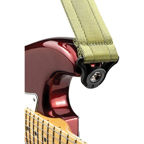 D'Addario 50BAL08 Auto lock Guitar Strap - Moss