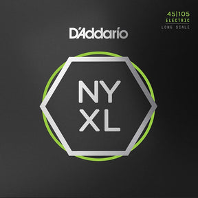 D'Addario NYXL45105 - Set Long Scale - Light Top / Med Bottom - 45-105
