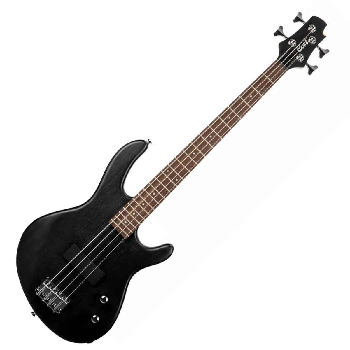 Cort Action Bass Junior Open Pore - Short Scale Guitar - Black