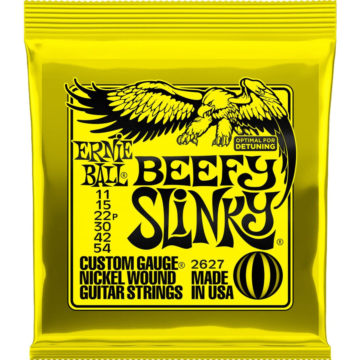 Ernie Ball 2627 Beefy Slinky Electric Guitar Strings 11-54