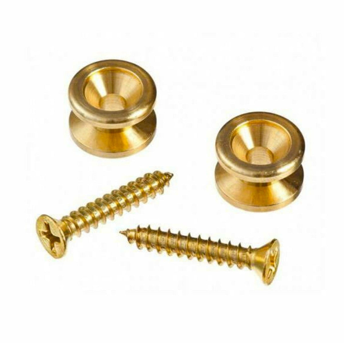 D'Addario PWEP302 Guitar Strap Buttons - Brass