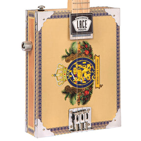 Lace Cigar Box Electric Guitar ~ 3 String ~ Royalty