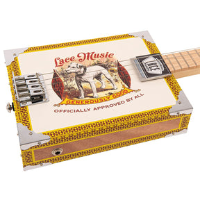 Lace Cigar Box Electric Guitar ~ 4 String ~ Pero Pup
