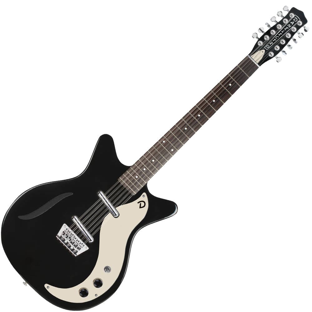 Danelectro Vintage 12 Sting Guitar ~ Gloss Black
