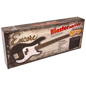 Encore Blaster E40 Bass Guitar Pack ~ Gloss Black