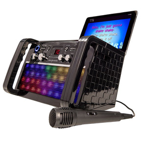 Easy Karaoke Bluetooth® Karaoke System with LED Light Effects + 1 Microphone