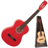 Encore Full Size Classic Guitar Pack ~ Red