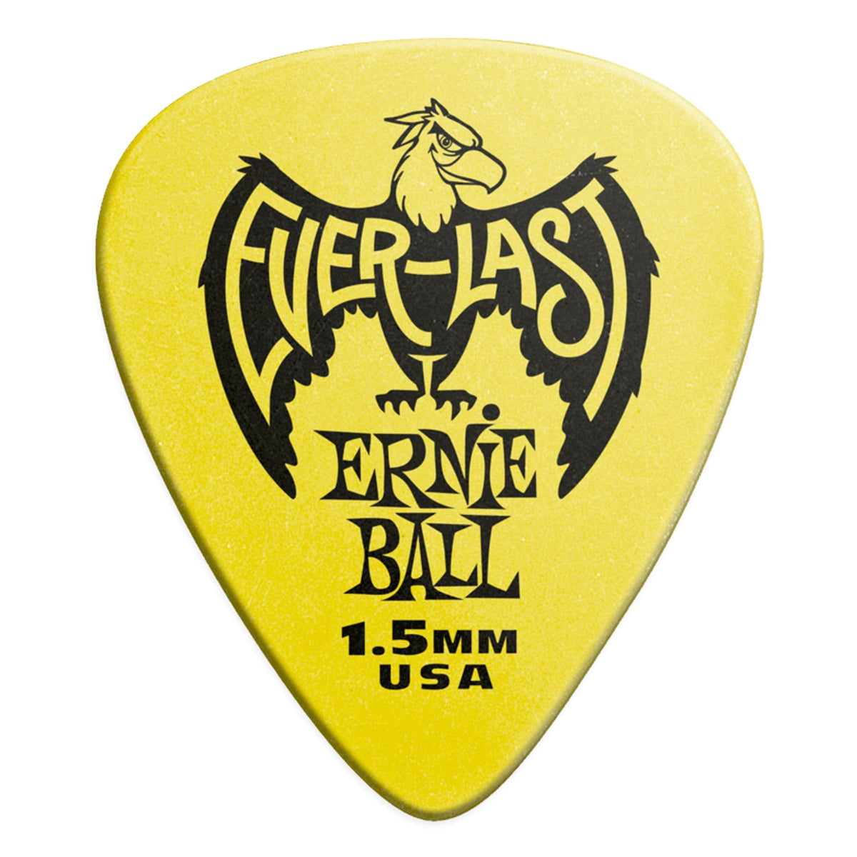 Ernie Ball 1.5mm Yellow Everlast Picks 12 Pack