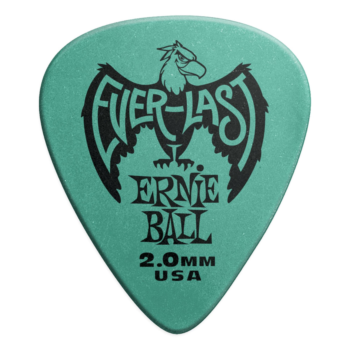 Ernie Ball 2.0mm Teal Everlast Picks 12 Pack