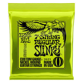 Ernie Ball Regular Slinky 7-String Electric Guitar Strings 2621 10-56