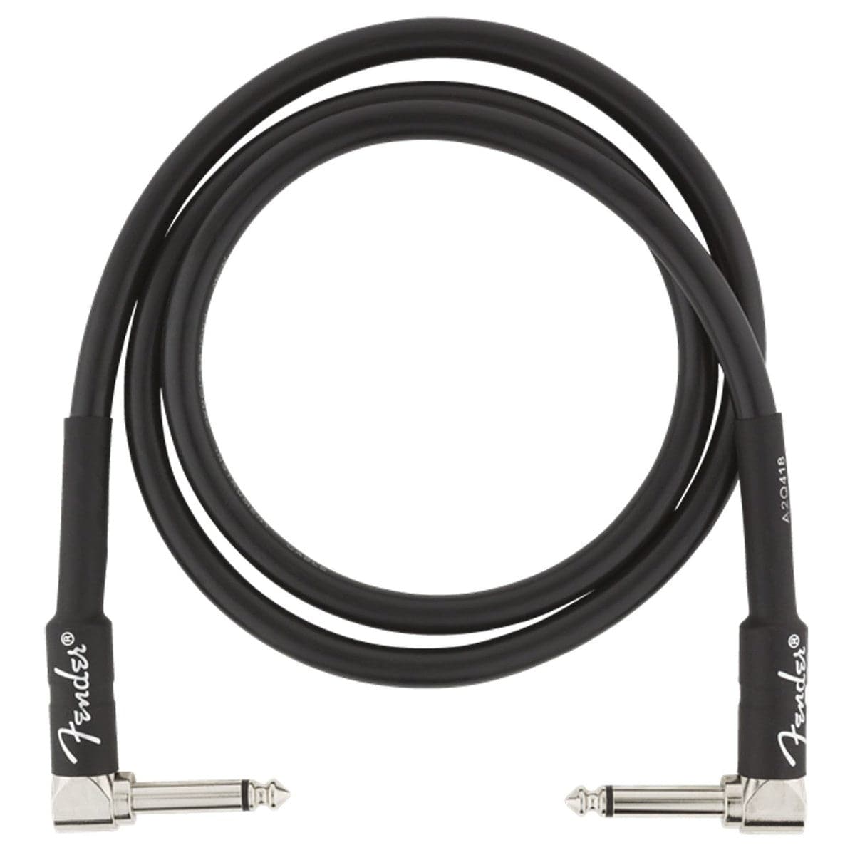 Fender Professional Series Instrument Cable - 90cm 3ft - Right Angle - Black