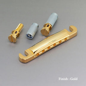 Gotoh GE101A Aluminium Stopbar Tailpiece Bridge for Gibson Les Paul - Gold