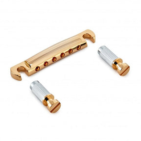 Gotoh GE101A Aluminium Stopbar Tailpiece Bridge for Gibson Les Paul - Gold