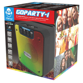iDance GoParty 1 Rechargeable BT Wireless Speaker with Disco Lights ~ 5W