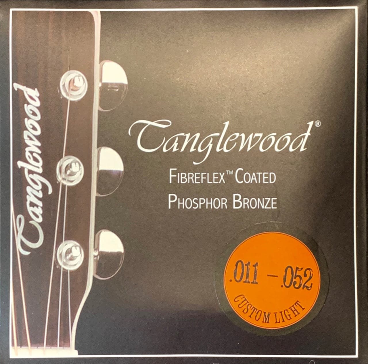 Tanglewood Phosphor Bronze FibreFlex Coated Acoustic Guitar Strings - 11-52