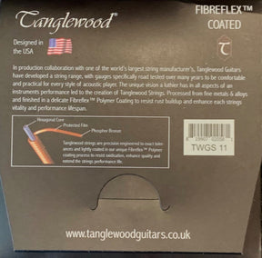 Tanglewood Phosphor Bronze FibreFlex Coated Acoustic Guitar Strings - 11-52