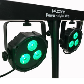 Kam Power Party Bar WFS Lights ~ inc lights, stand, footswitch & bag