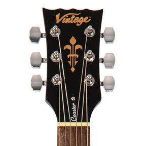 Vintage V10 Coaster Series Electric Guitar Pack ~ Left Hand Boulevard Black