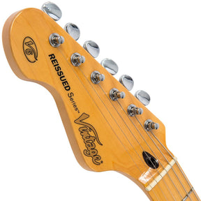Vintage V6M Reissued Electric Guitar ~ Left Hand Sunburst
