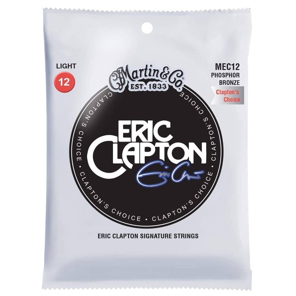 Martin MEC12 Clapton's Choice Eric Clapton Signature Acoustic Strings - 12-54