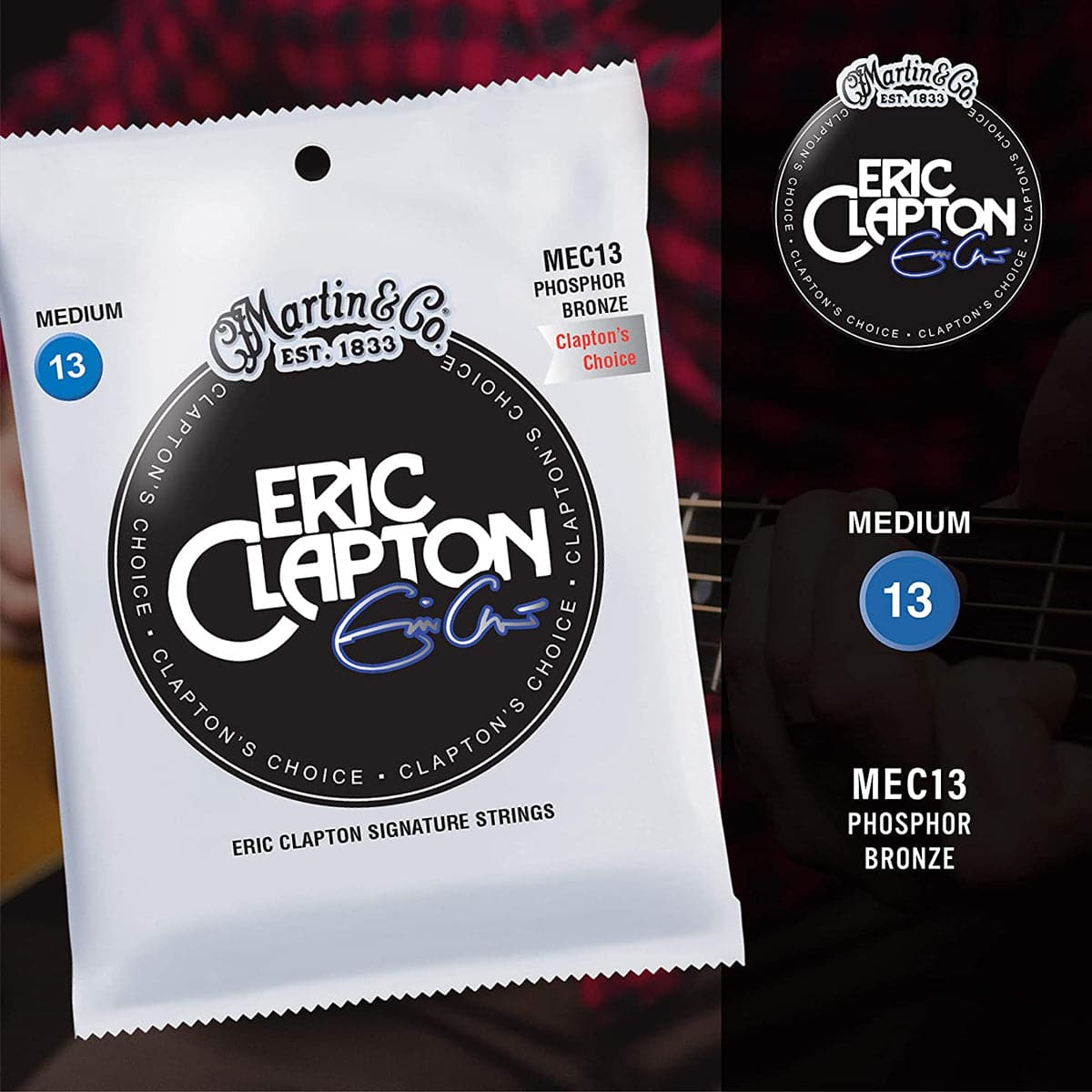 Martin MEC13 Clapton's Choice Eric Clapton Signature Acoustic Strings - 13-56