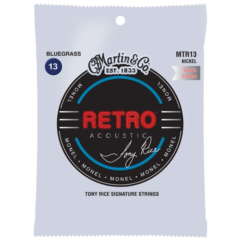 Martin Strings MTR13 Tony Rice Retro Monel Bluegrass Acoustic Guitar Strings - 13-56