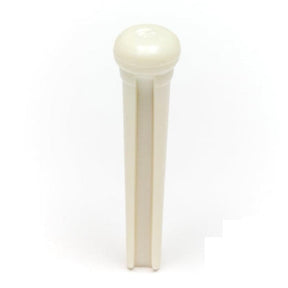 Graph Tech PP-1142-00 Tusq Traditional Bridge Pins - White with Mother-of-Pearl Dots